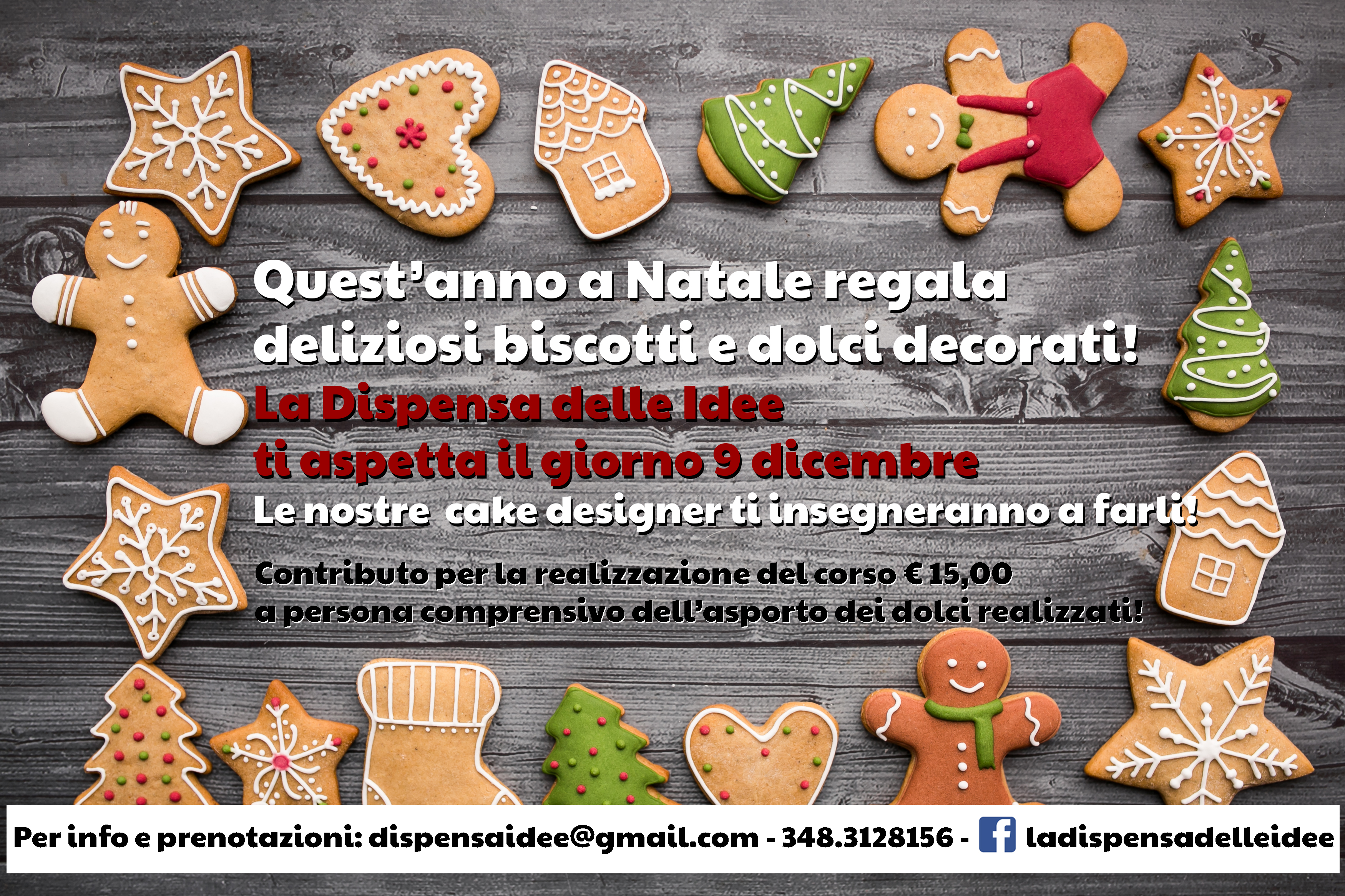 Dolci Decorati Natalizi.Laboratorio Di Biscotti Natalizi E Dolci Decorati 9 Dicembre 2018