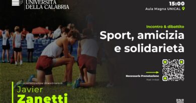 Sport, Amicizia e Solidarietà – Università della Calabria – 22 marzo 2024, ore 15:00 – Aula Magna)