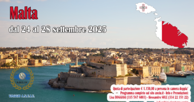 Viaggio ANCIU a Malta – 24/28 settembre 2025 Viaggio ANCIU a Malta – 24/28 settembre 2025